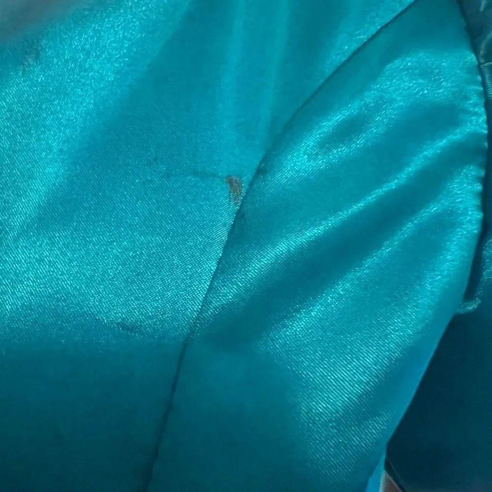 Girl's Size 10/12 Green Satin Dress 💚 Youth Theater Costume Cosplay‎ Fairycore